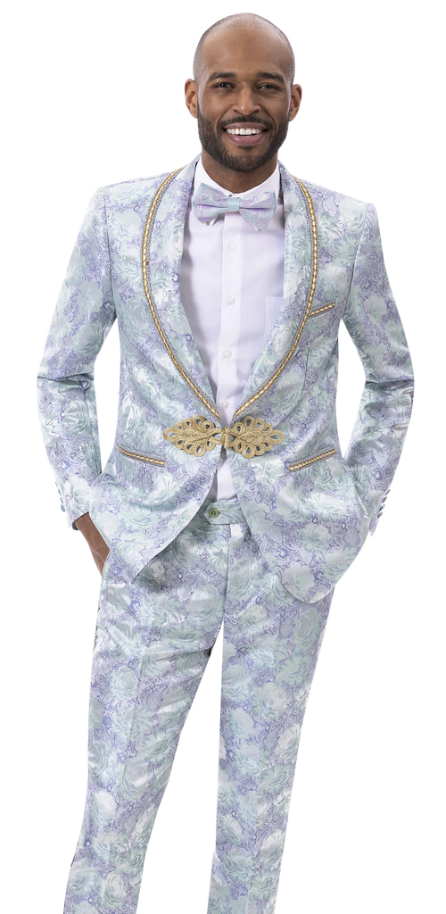 EJ Samuel Slim Fit Fashion Suit JP118 - Church Suits For Less