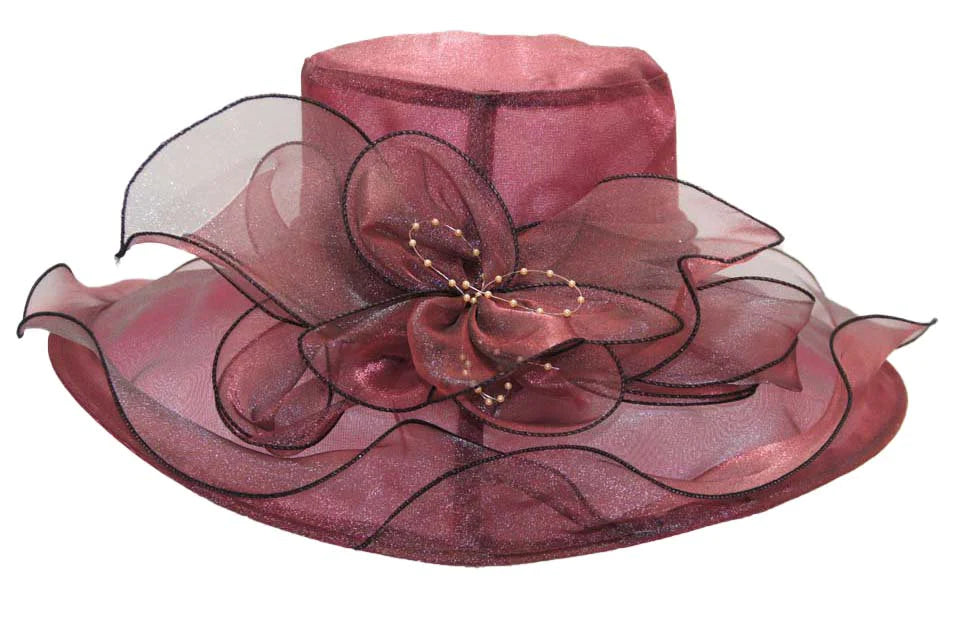 Women Church Hat BDF-9217C Burgundy, Burgundy / One Size Fits All | Church Suits For Less Women Church Hat BDF-9217C Burgundy, Burgundy / One Size Fits All | Church Suits For Less