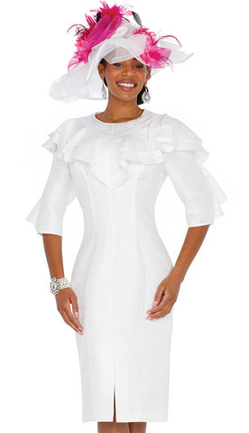 Aussie Austine Church Dress 5883-White