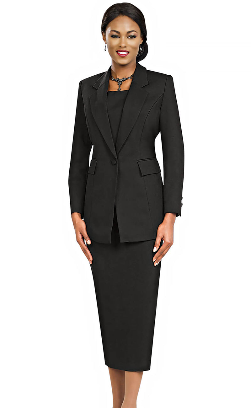 black usher dresses Ben Marc Usher Suit 2295-Black, Black / 6