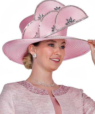 Champagne Italy Church Hat 5901 - Pink