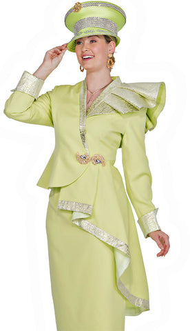 Champagne Italy Church Suit 6006