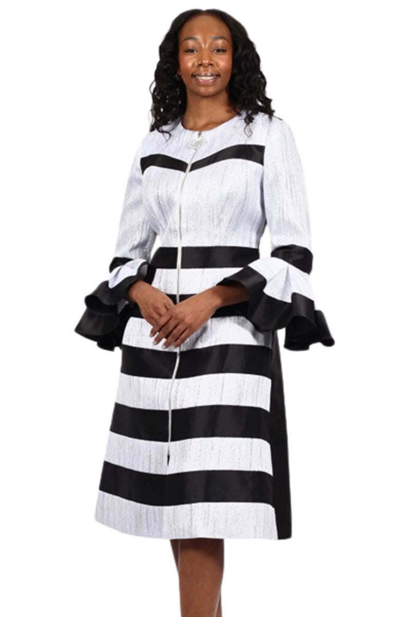 Diana Couture Church Dress 9157, Silver/Black / 20