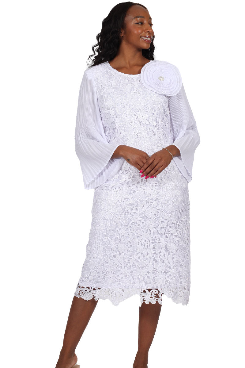 Diana Couture 9099 Church Dress White / 8