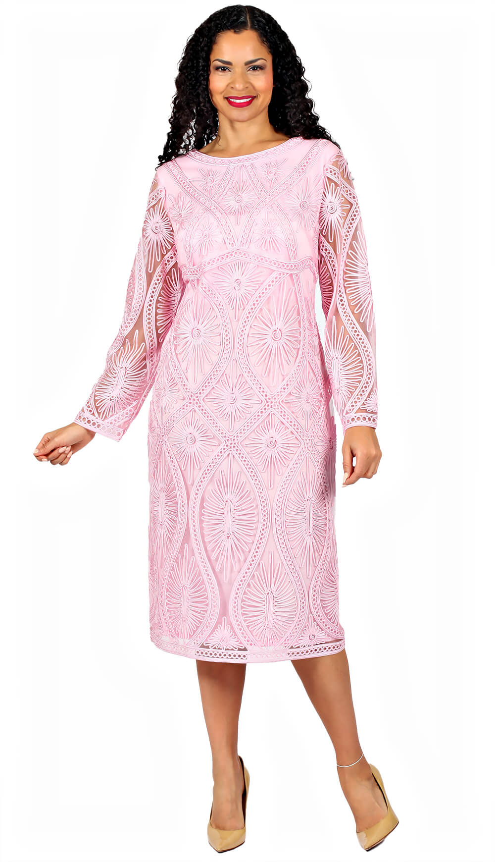 Diana Couture Dress 8649-Pink main image 1