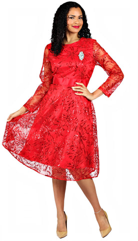 Diana Couture Dress 8639-Red