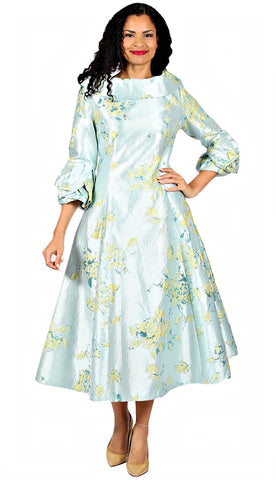 Diana Couture Church Dress 8700-Blue