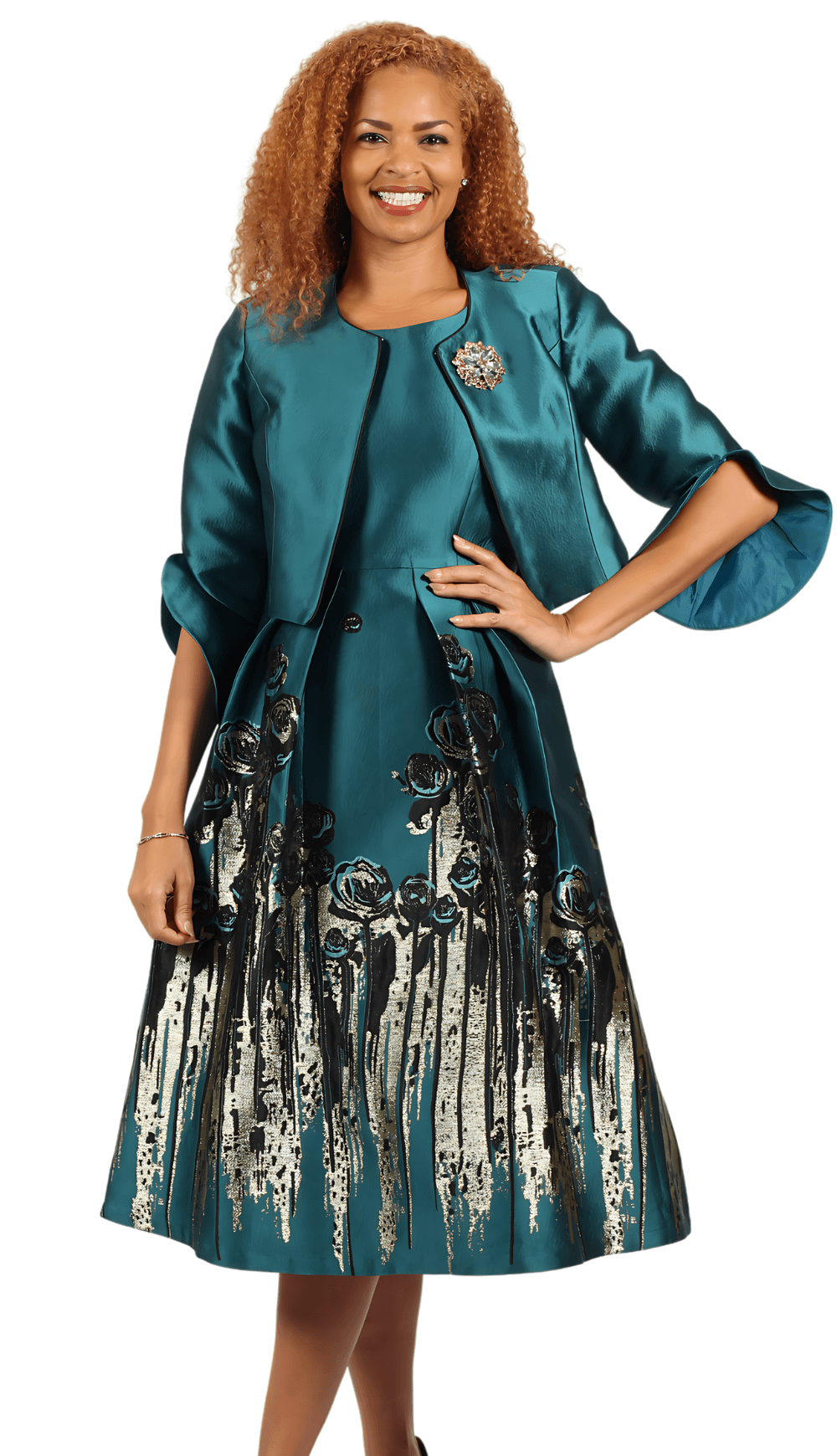 Diana Couture 8978 Church Dress Teal / 16 | Designer Church Suits Diana Couture 8978 Church Dress Teal / 16 | Designer Church Suits