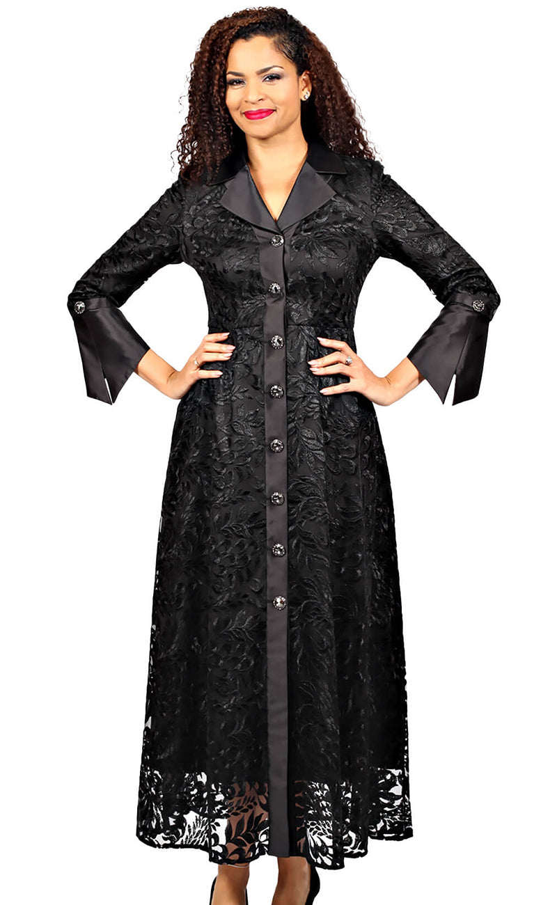 long sleeve diana maxi dress Diana Couture Church Dress 8773, Black / 24