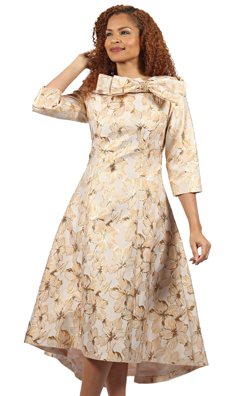 Diana Couture Church Dress 8794, Gold / 20