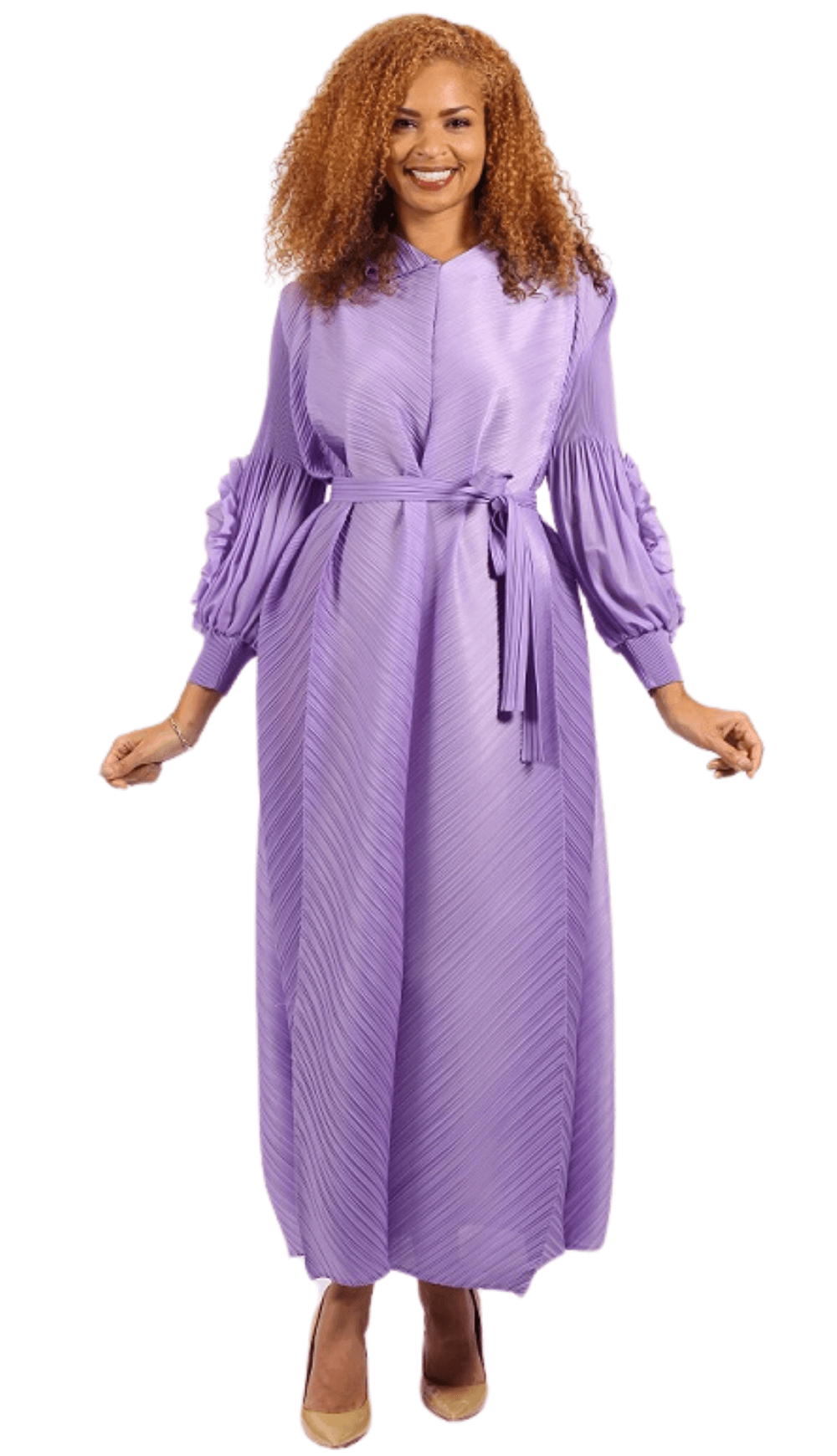 maxi plus size church dresses Diana Couture Church Dress 8006, Lilac / L