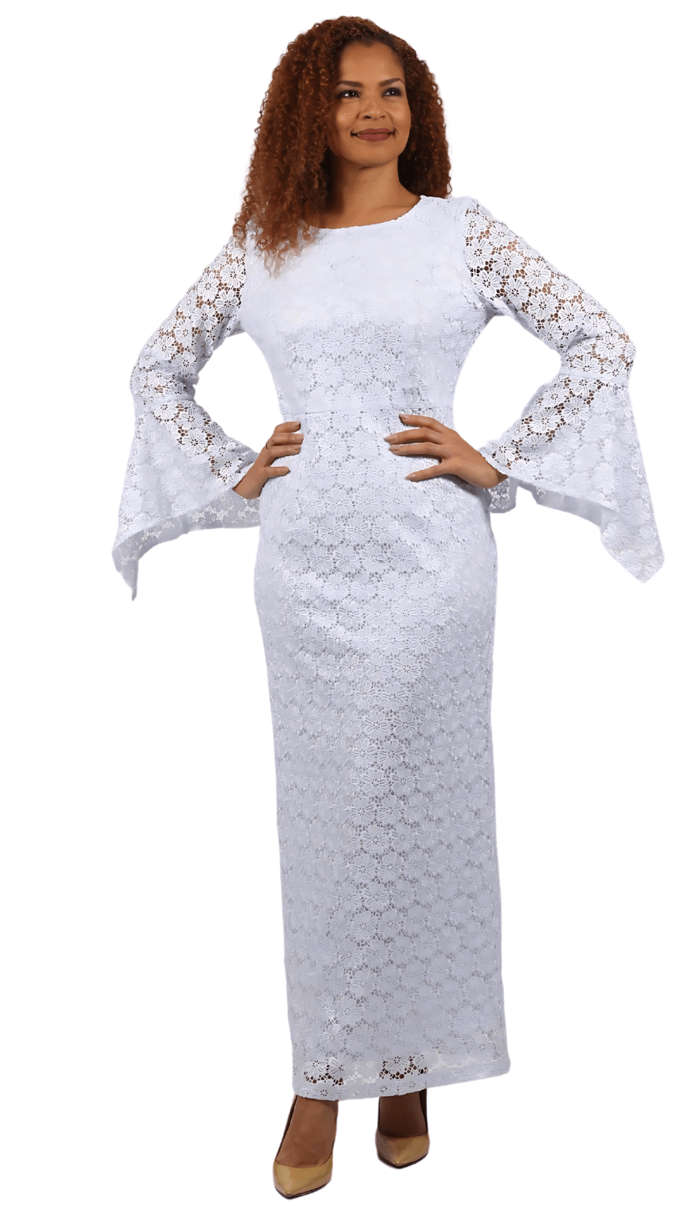 Diana Couture 8947 Church Dress White / 16 | Designer Church Suits