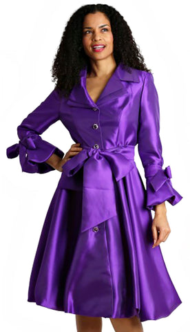 Diana Couture Church  Dress 8222-Purple