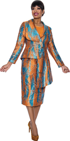 Divine Queen Skirt Suit 2203C-Multi
