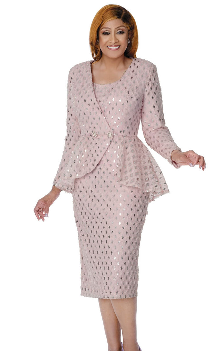Dorinda Clark Cole 310282-QS Womens Church Suit Pink / 16 | Designer Church Suits Dorinda Clark Cole 310282-QS Womens Church Suit Pink / 16 | Designer Church Suits