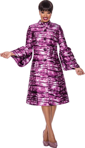 Church Dress By Nubiano 12222C-Purple