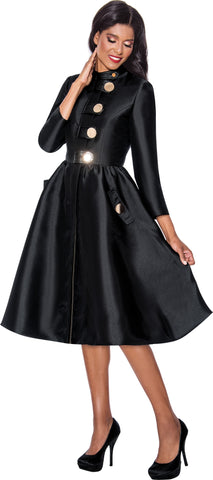 Church Dress By Nubiano 12241-Black