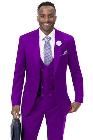 EJ Samuel Modern Fit Suit M2770-Purple