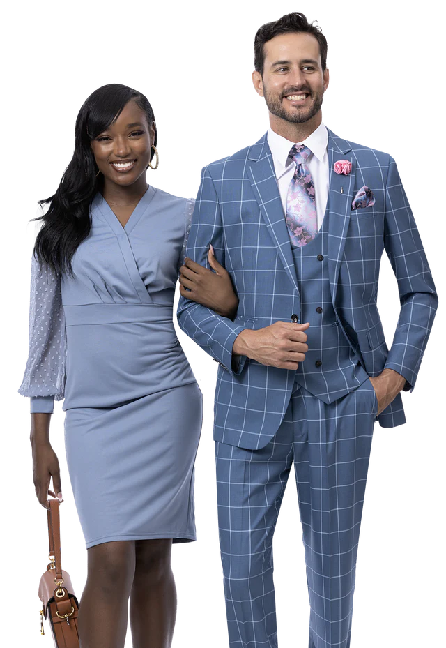 EJ Samuel Modern Fit Suit M2773 - Church Suits For Less