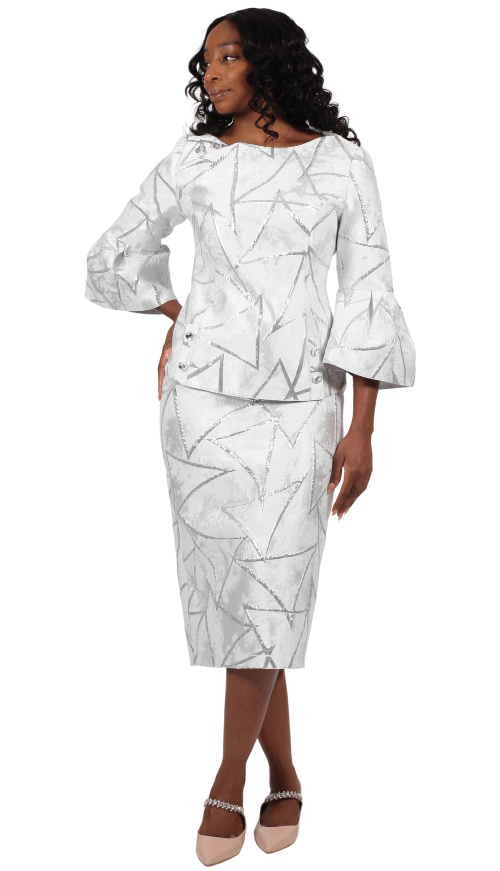 First Lady Church Suit 9107, Silver / 22 | Church Suits for Less First Lady Church Suit 9107, Silver / 22 | Church Suits for Less