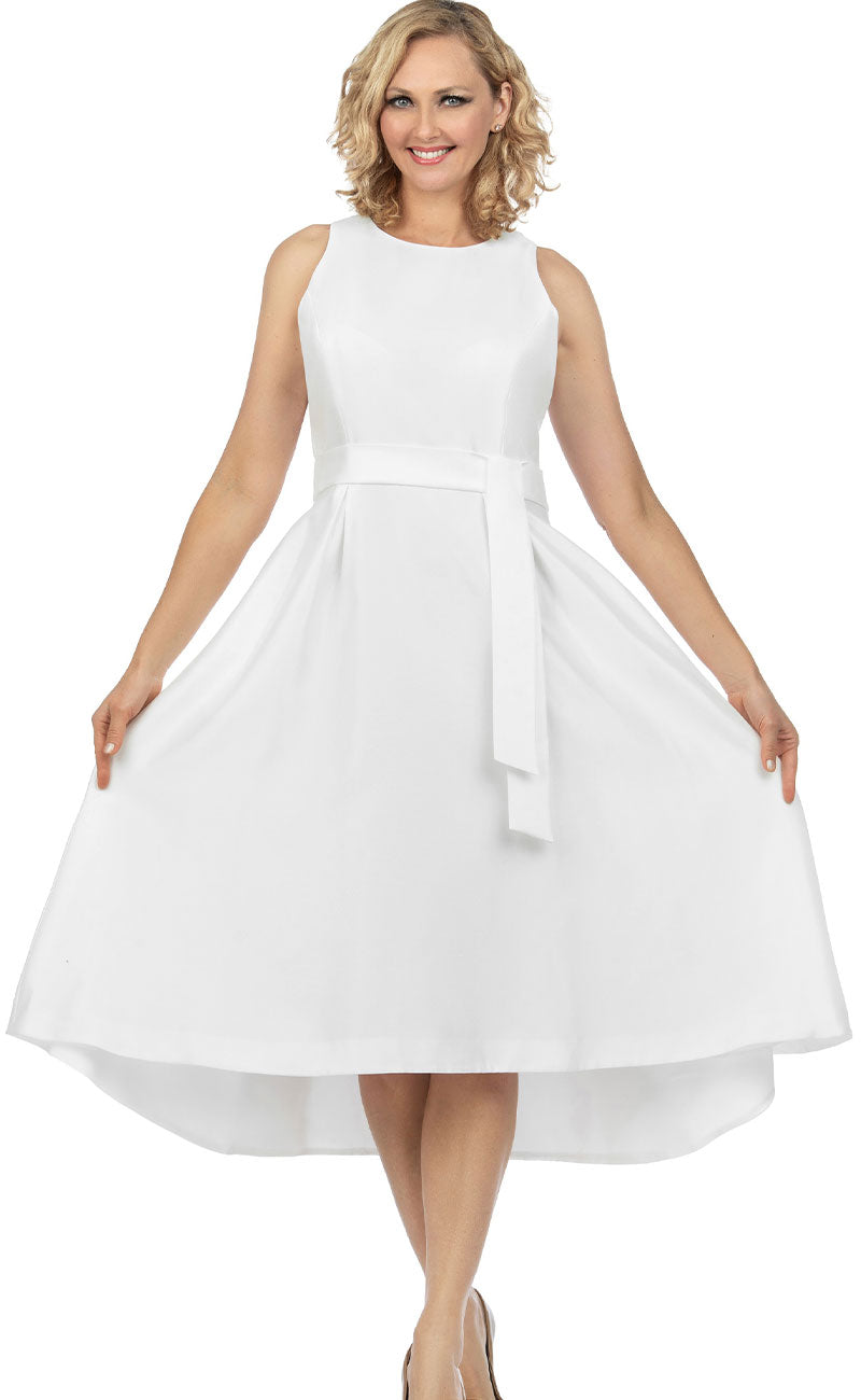 Giovanna Church Dress D1538-White main image 1
