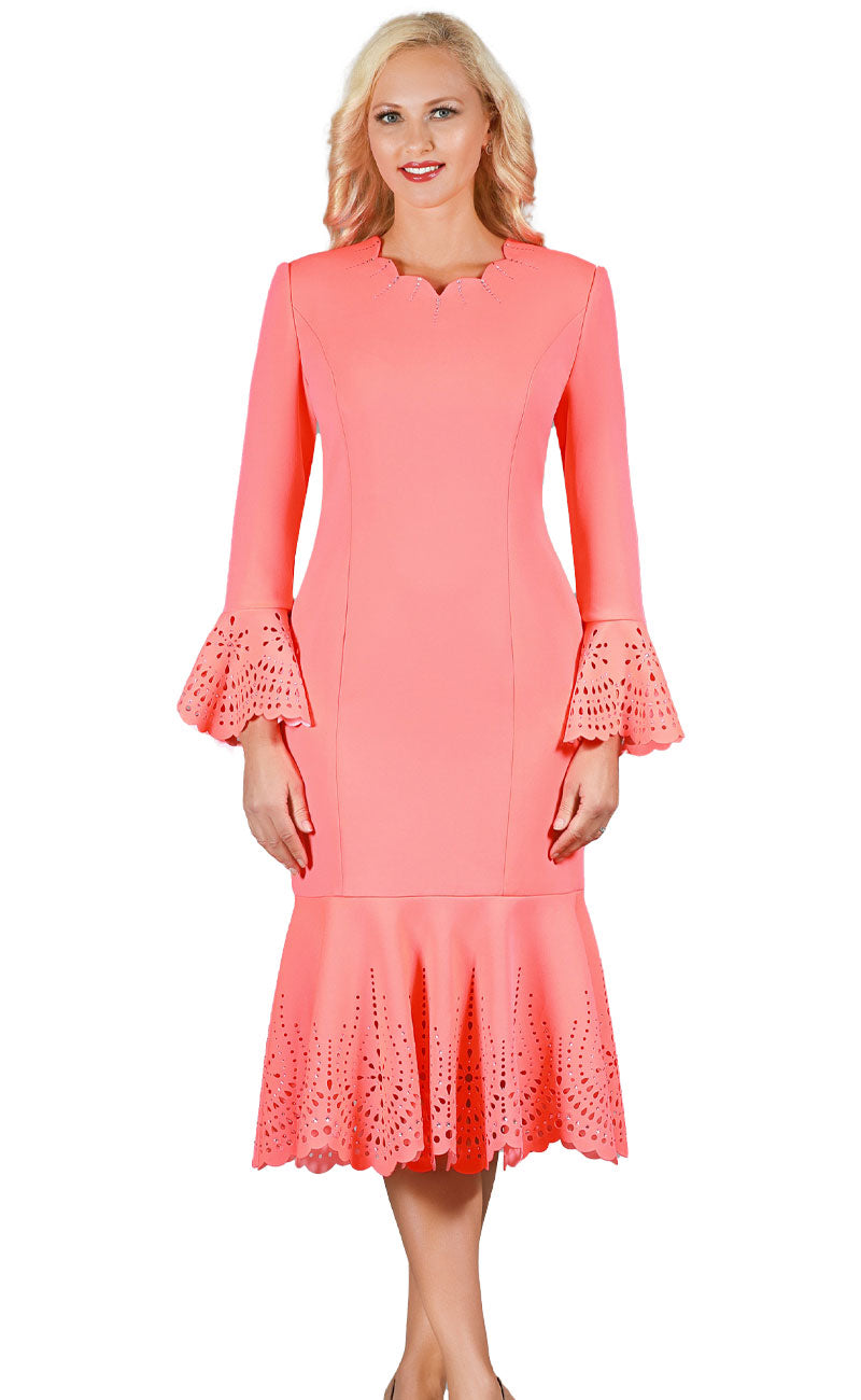 Giovanna Dress D1680C-Hot Pink Church suits for less Giovanna Dress D1680C-Hot Pink Church suits for less