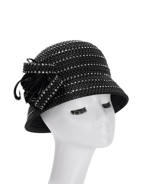 Giovanna Church Hat HR22138-Black main image 1