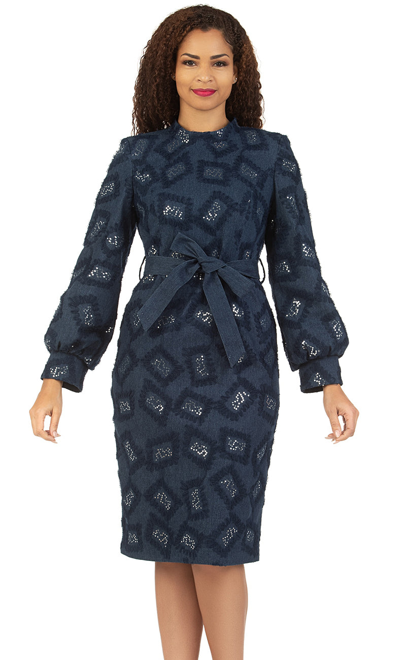 Giovanna Dress D1664, Denim / 22w