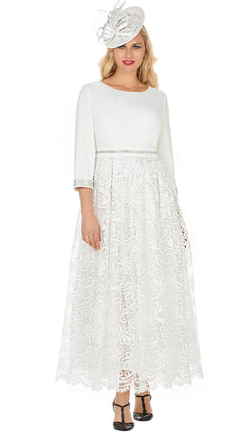 Giovanna Dress D7208-Off-White
