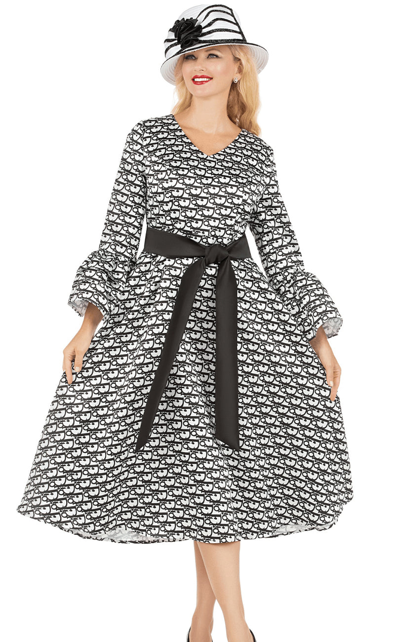 black and white church dress Sunday Best Women Church Dress 3 Piece-soft Crepe Fabric -Silver/Black  Standard