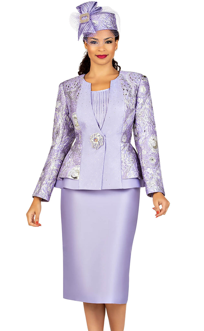 Two Piece Skirt Suit Ladies Purple Church Dresses Giovanna Church