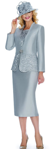 Giovanna Church Suit G1088-Silver
