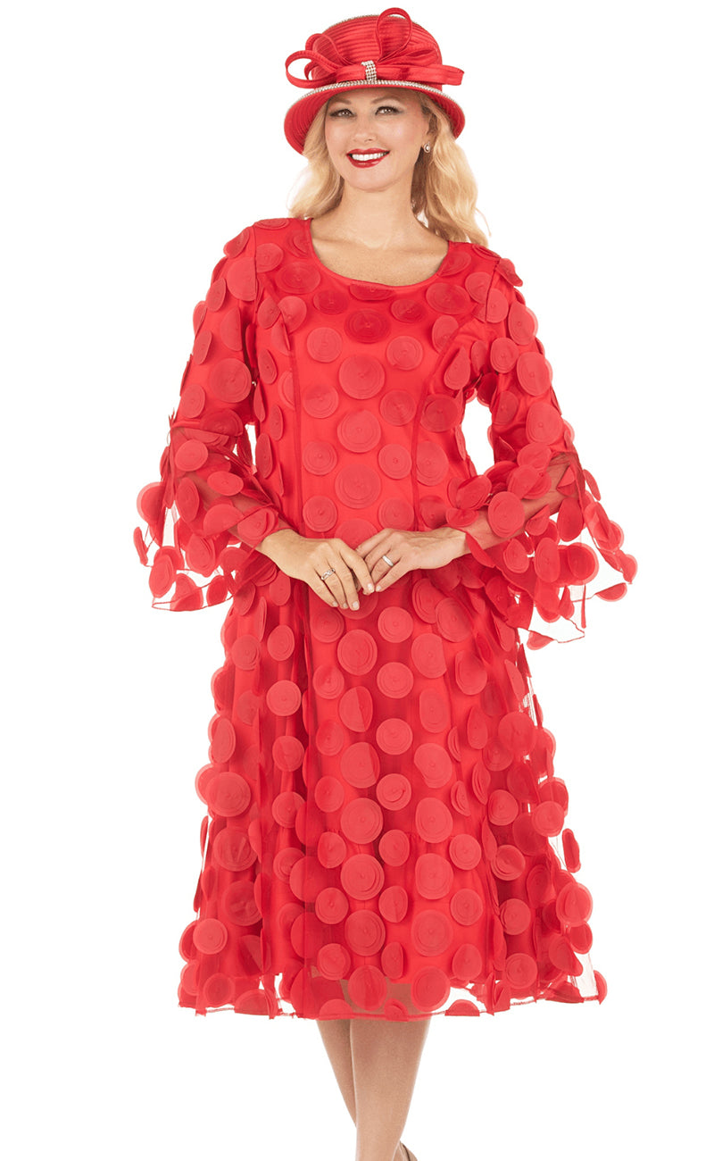 yellow prom dress flowy Lizette Flutter Sleeve Waist Tie Maxi Dress Red Small main image 0