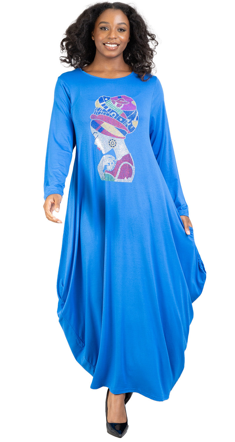 Kara Chic Knit Dress CHH20023LS-Royal | Church Suits For Less Kara Chic Knit Dress CHH20023LS-Royal | Church Suits For Less
