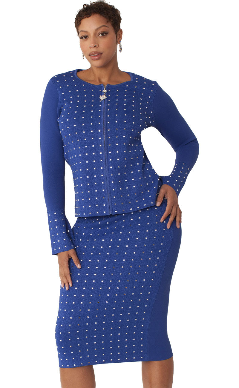 Kayla By Tally Taylor 5350-RYL Church Suit Royal / 18 | Designer Church Suits Kayla By Tally Taylor 5350-RYL Church Suit Royal / 18 | Designer Church Suits
