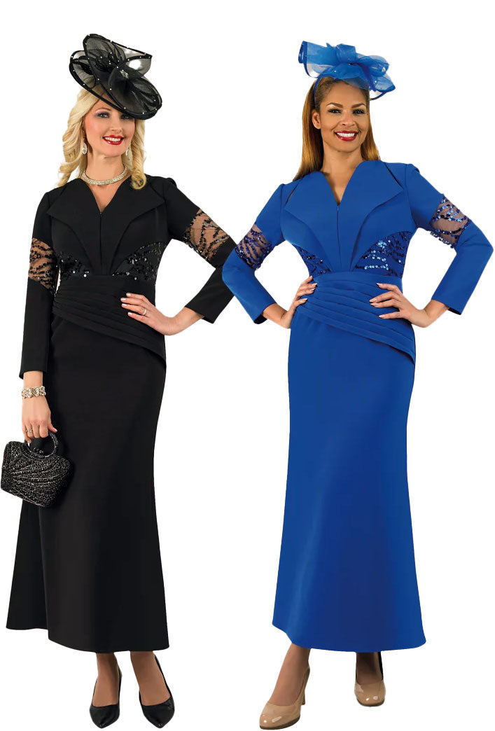 Lily And Taylor Dress 4979, Black / 18 | Church Suits For Less