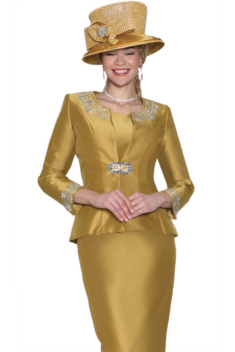 Lily And Taylor Suit 3800C-Gold, Gold / 12