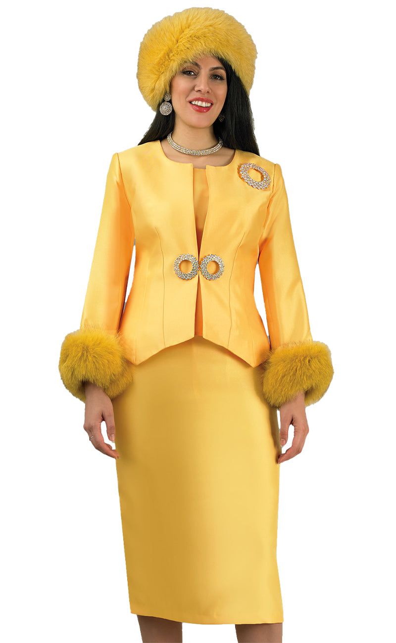 Lily And Taylor Suit 4817-yellow, Yellow / 22 Lily And Taylor Suit 4817-yellow, Yellow / 22