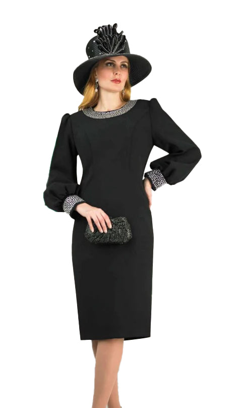 Lily And Taylor Dress 4898-Black, Black / 10