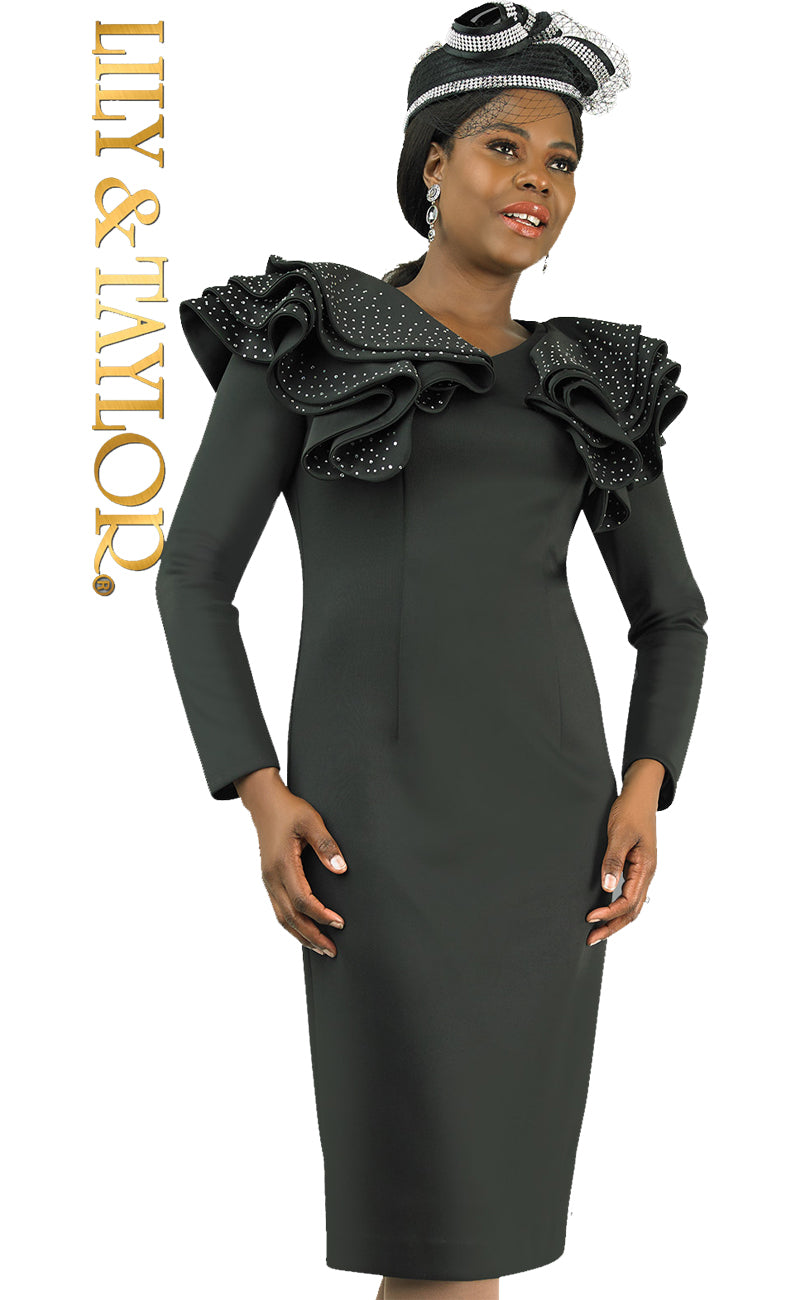 Lily And Taylor Dress 4900-Black, Black / 20 | Church Suits For Less Lily And Taylor Dress 4900-Black, Black / 20 | Church Suits For Less