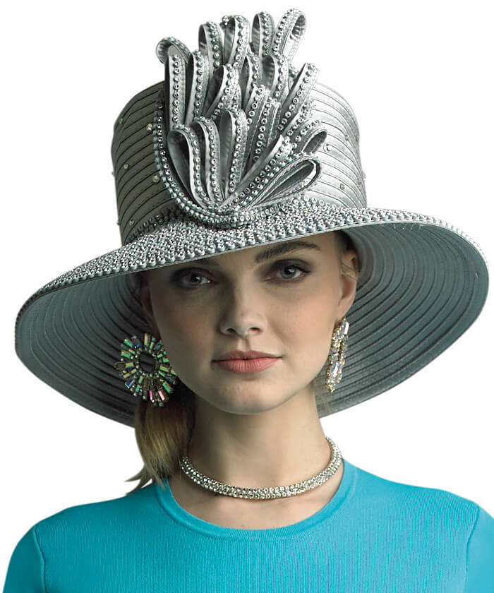 Lily and Taylor Hat H214-SIL Silver / One Size Fits All