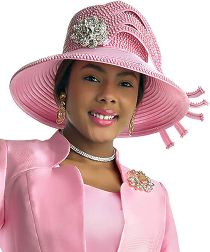 dress hats women Lily and Taylor Hat H278 - Pink, Pink / Select