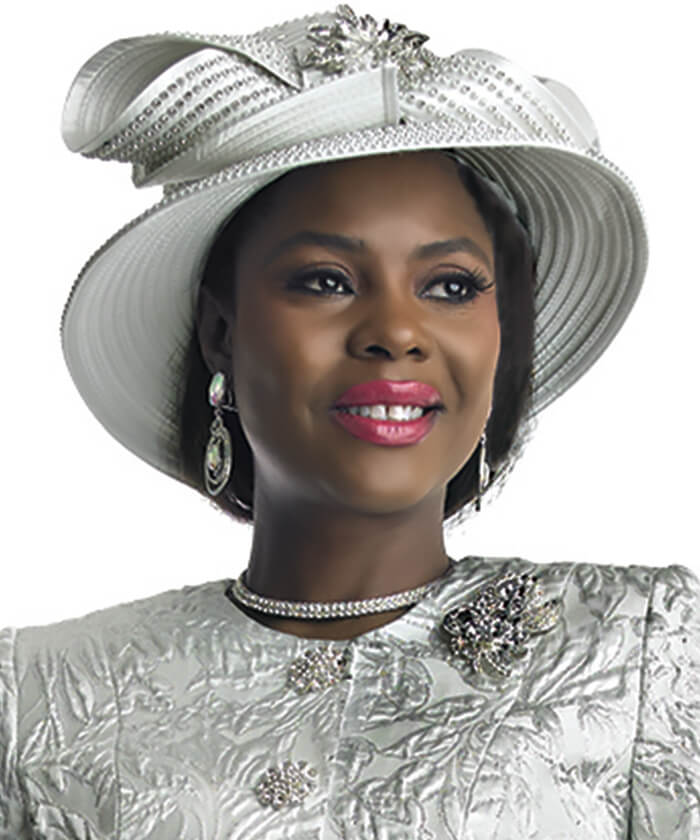 Lily and Taylor Hat H310-Silver, Silver / O/S