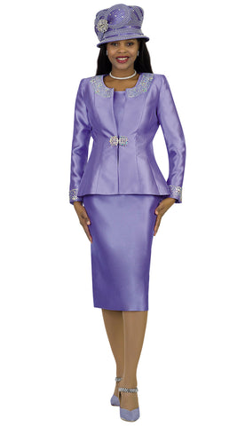 Lily And Taylor Suit 3800-Lavender