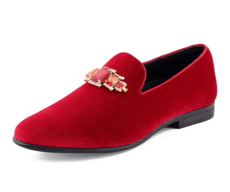 Men's Dress Shoes- Fabio RED, Red / 12