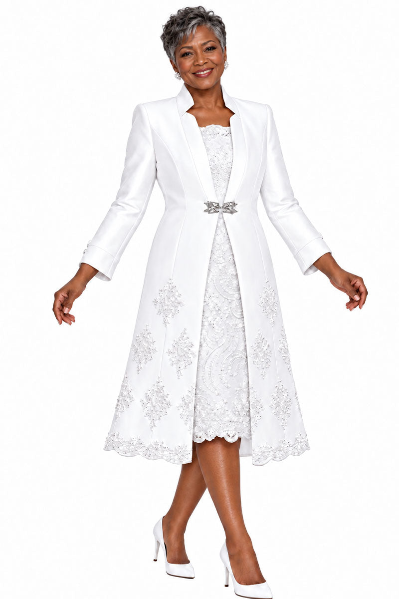 スーツ・フォーマル・ドレス Ivory & Co. CHRISTIANA Susanna Church Dress 3038-White – Church suits for less