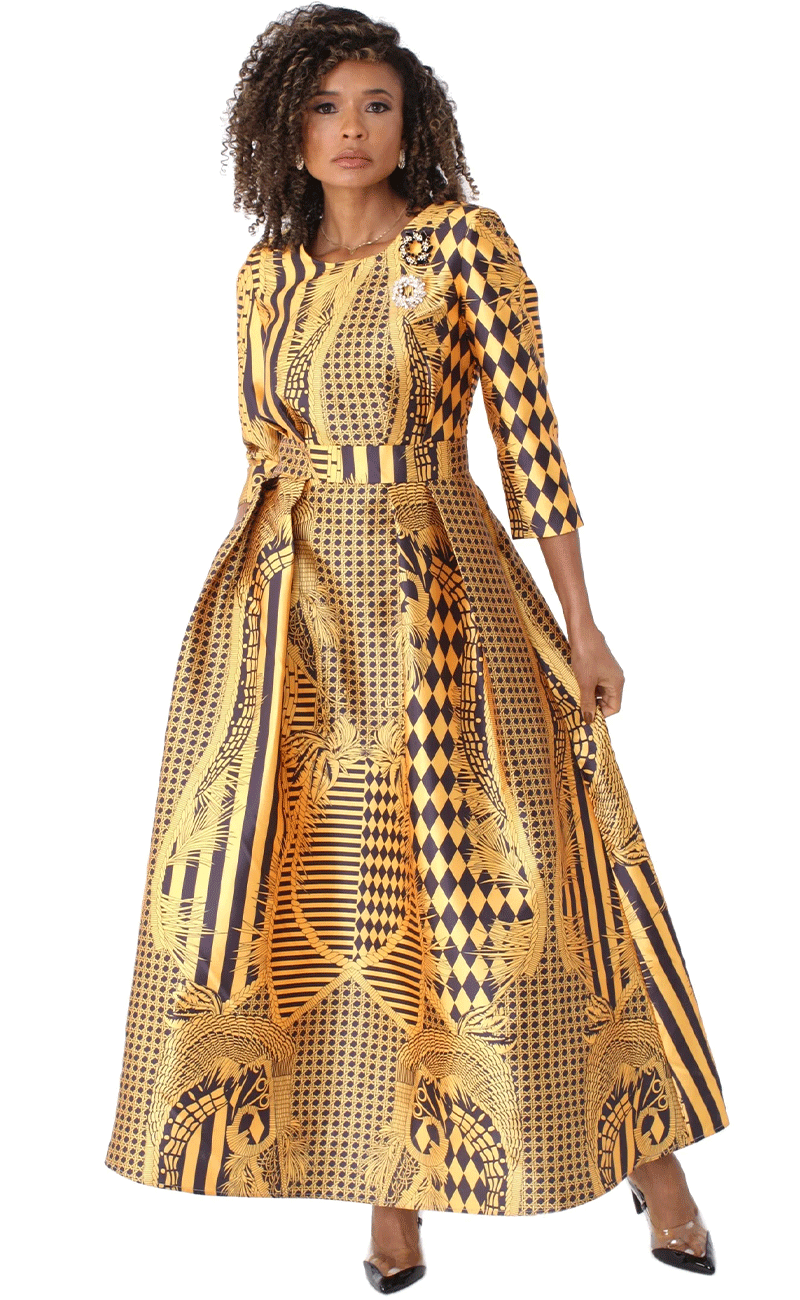 Tally Taylor Church Dress 4497C-Gold/Black | Church Suits For Less Tally Taylor Church Dress 4497C-Gold/Black | Church Suits For Less