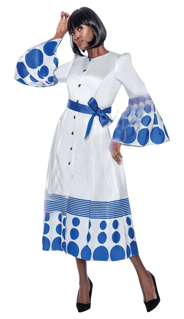 Terramina Church Dress 7062C-Royal, Royal / 18