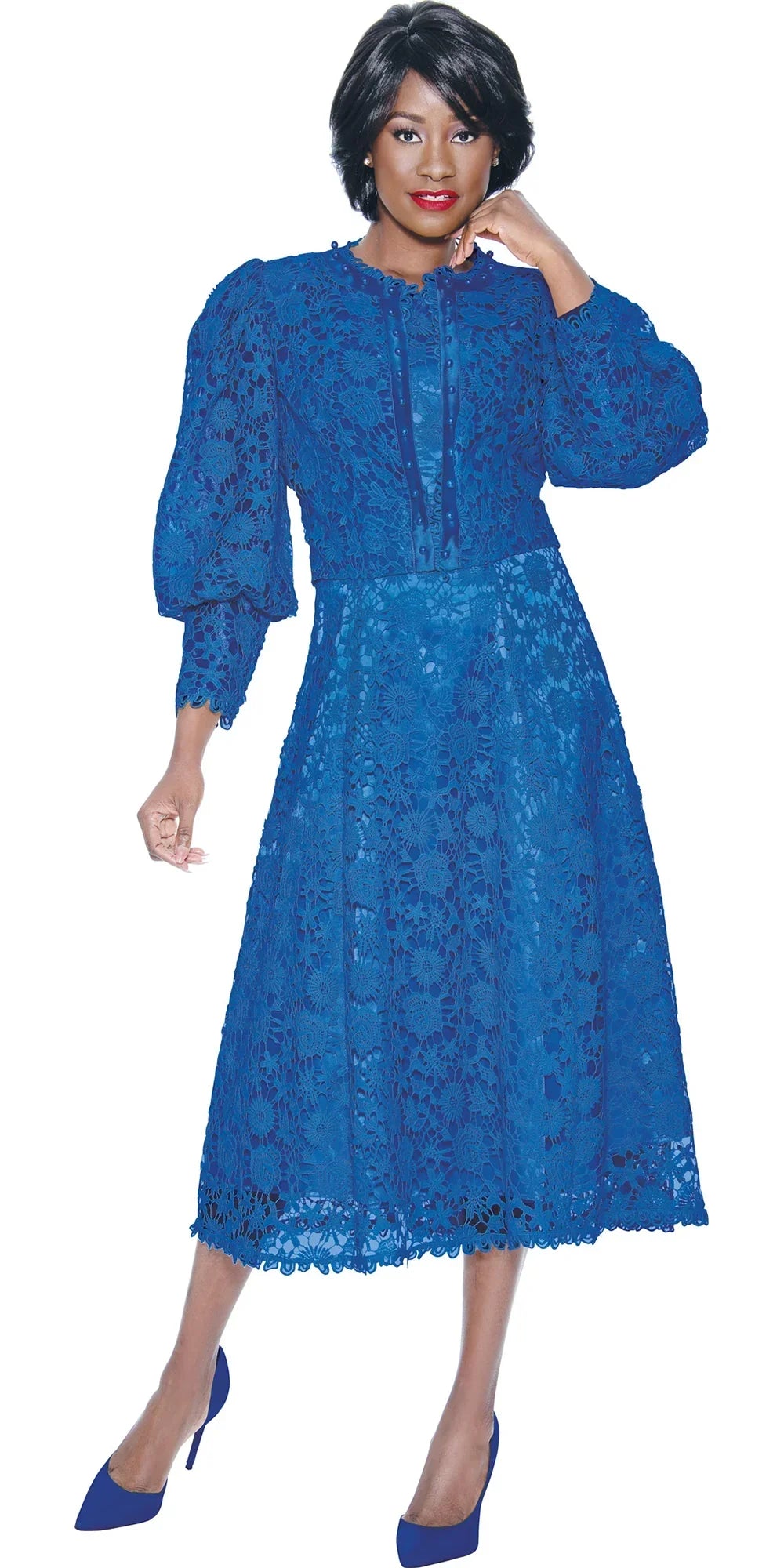 Terramina Church Dress 7051-Royal Blue  Church suits for less