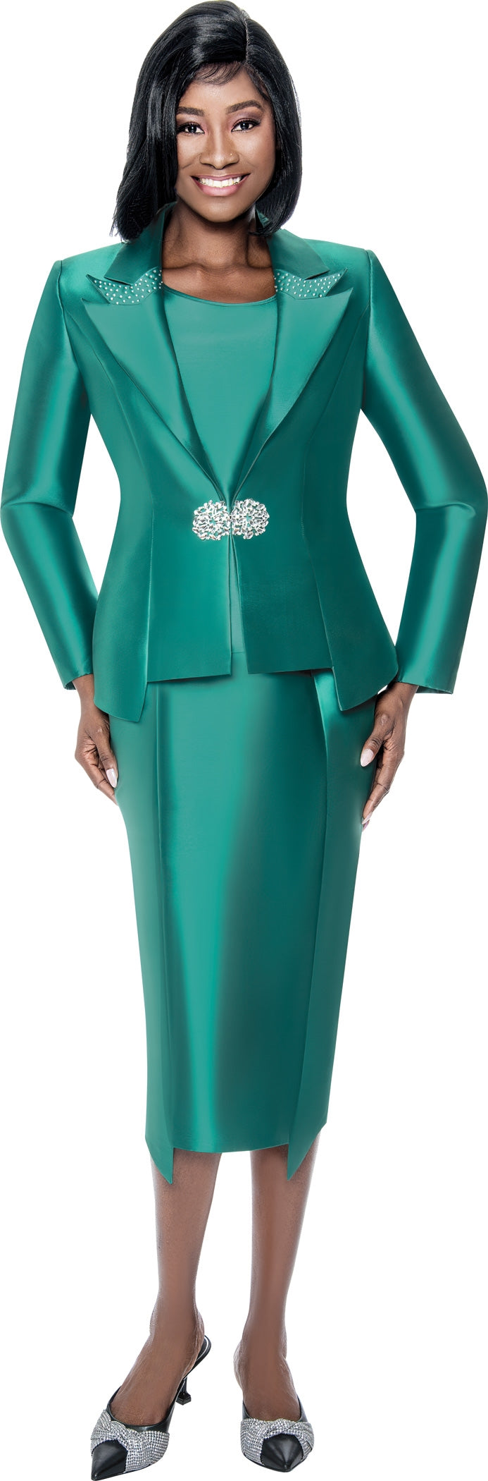 Terramina Church Suit 7206C-Emerald – Church suits for less